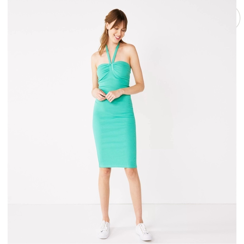 Women's Nine West Sweetheart Neckline Bodycon Dress Large L NWT - Picture 2 of 4